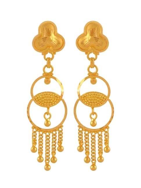 Beacon of Beauty Gold Long Earrings