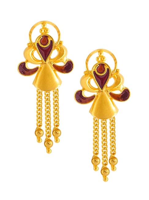 Gold Jhumka Earrings  Buy Jhumki online  PC Chandra