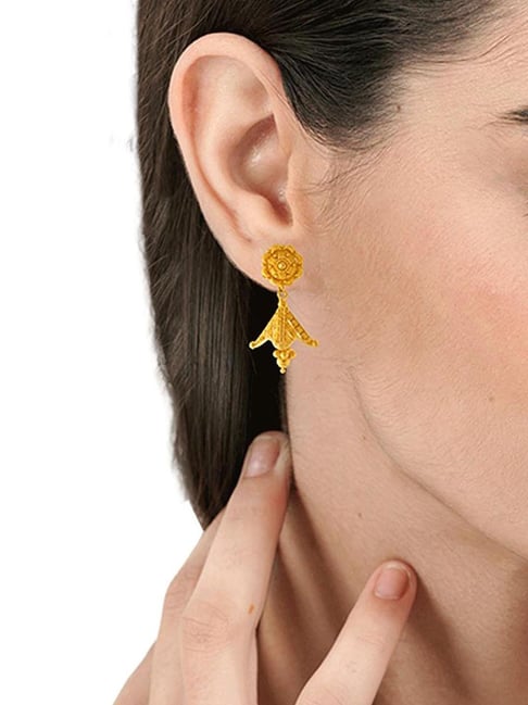 Modern Girl Gold Earrings I The Jewelry Bx On-Line Boutique