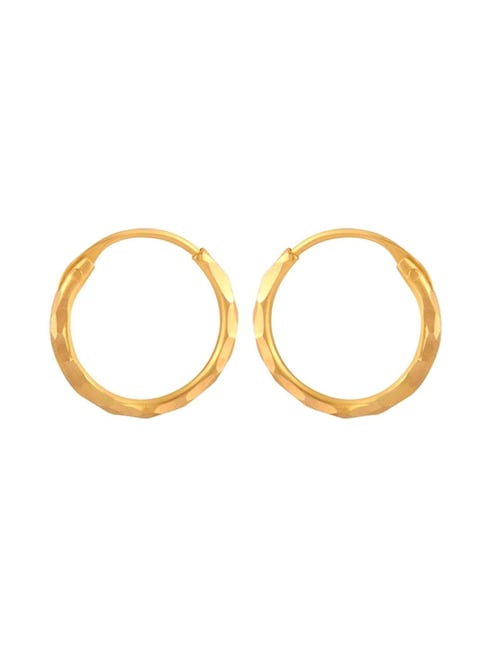 BANDAR HOOP EARRINGS (18 MM) GOLD-PLATED – San Saru