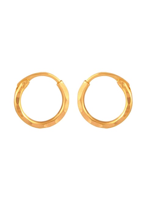 Hoopstock Baby Diamond Hoops in 22K Apricot Gold – Reinstein Ross