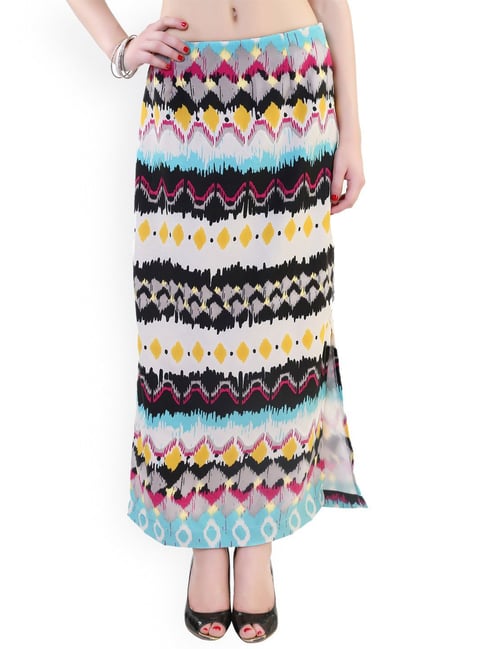 Belle Fille Multicolor Printed Skirt