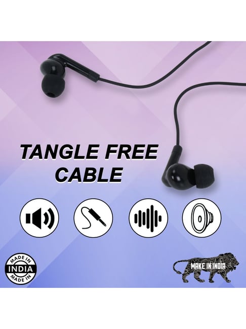 Buy SwagMe BassBest IE010 inEar Wired Earphones with Mic (Black