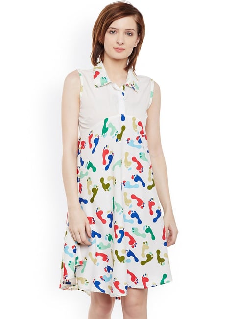 Belle Fille Multicolor Printed Dress Price in India