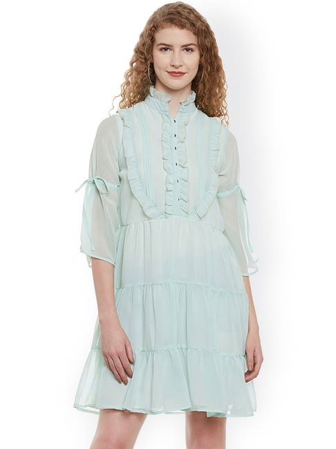 Belle Fille Blue Regular Fit Dress Price in India