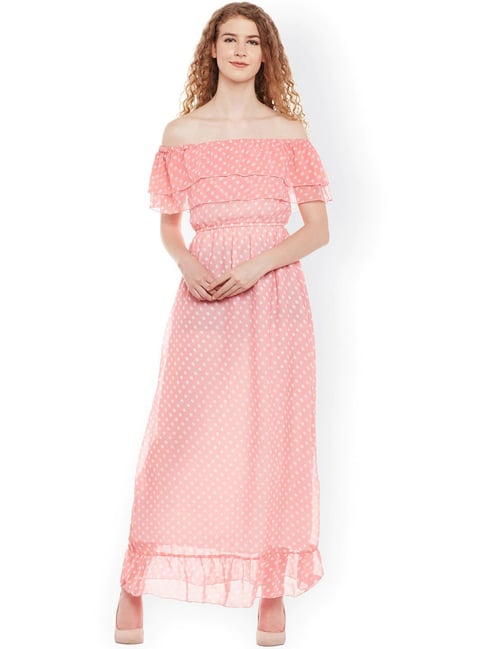 Belle Fille Pink Printed Dress Price in India