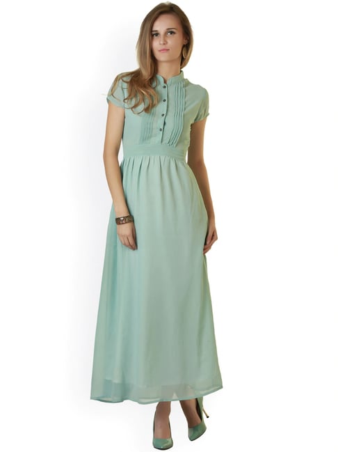 Belle Fille Green Regular Fit Dress Price in India