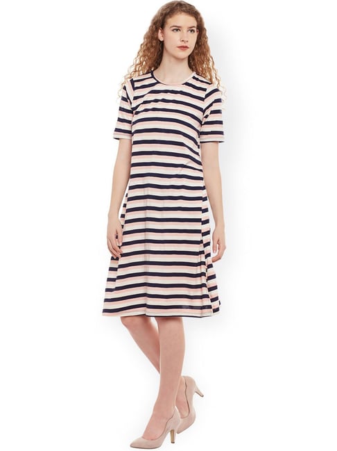 Belle Fille Multicolor Striped Dress Price in India