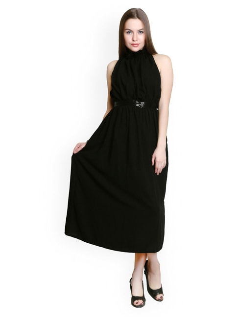 Belle Fille Black Embellished Dress Price in India