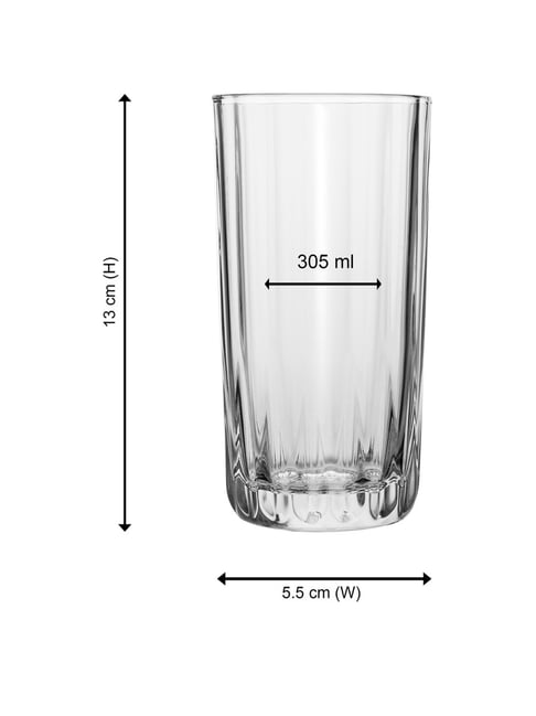 Buy Pasabahce Glass 1 Juice Jug (1250ml) & 4 Water Glasses (305ml) at ...