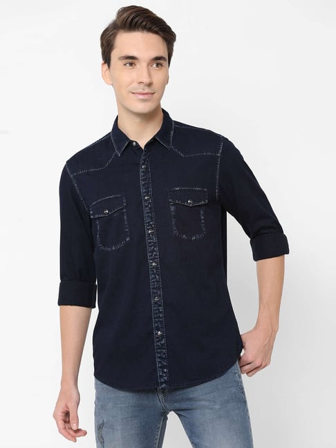 Pepe Jeans Navy Regular Fit Shirt