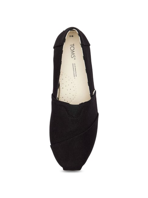 Recycled Cotton Women's Black Toms On Sale TOMS Alpargata