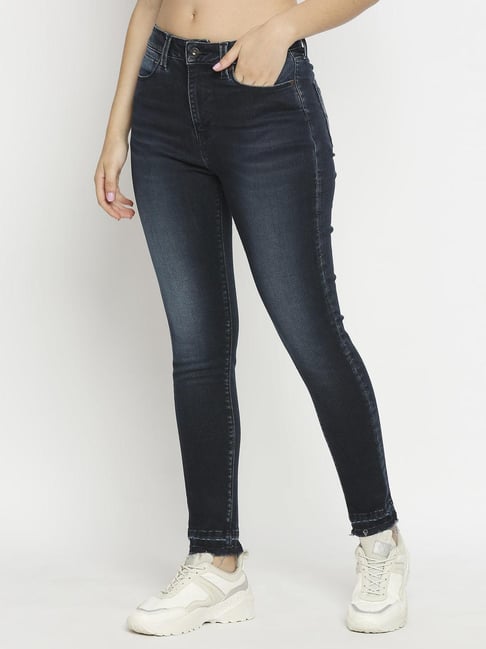 Buy Pepe Jeans Pepe Jeans Women Green Skinny Fit Light Fade, 55% OFF