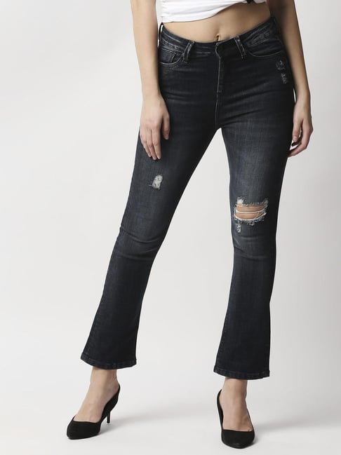 Buy Pepe Jeans Black Bootcut Jeans for Women Online Tata CLiQ