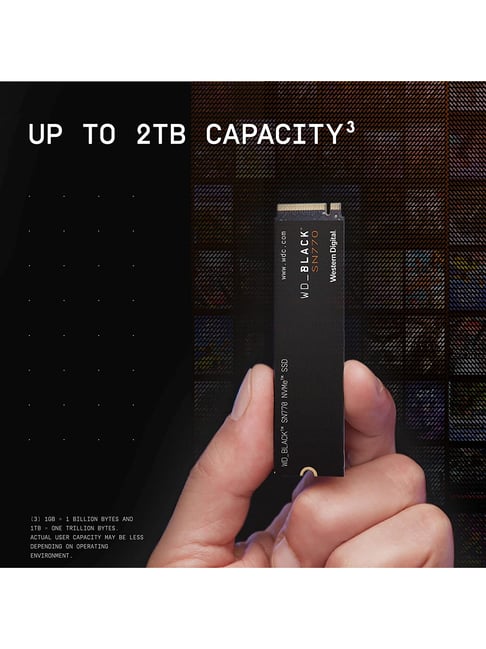 Buy WD WD_Black SN770 WDS100T3X0E 1TB M.2 PCIe NVMe SSD (Black