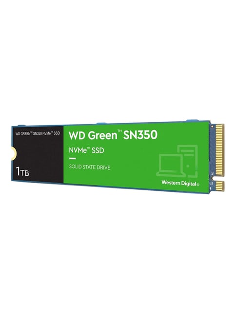 WD Green SN350 WDS100T3G0C 1TB M.2 NVMe SSD (Green)