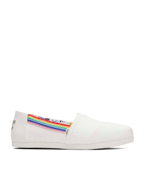 Buy TOMS Women's Alpargata The Unity White Espadrille Shoes for