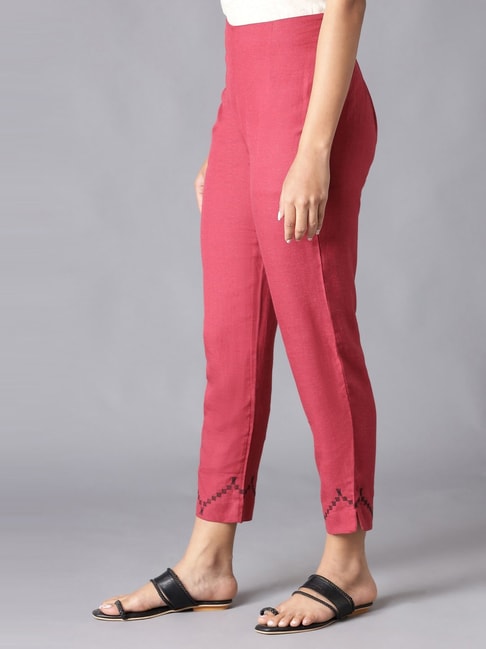 Sabhyata Womens 100% Cotton Straight Fit Regular Pants Dress Trouser Pants  with Kurtis: Buy Online at Best Price in UAE - Amazon.ae