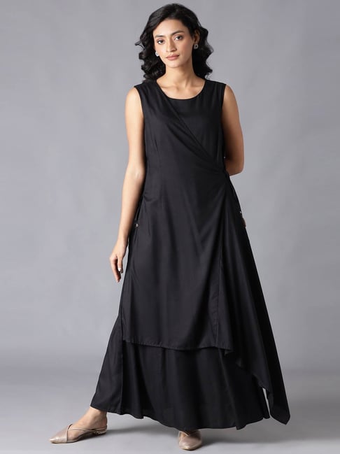 W Black Maxi Dress Price in India