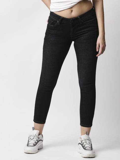 Pepe Jeans Black Skinny Fit Jeans