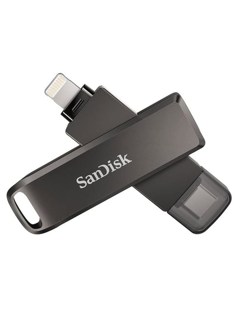 SanDisk iXpand SDIX70N-064G-GN6NN 64GB Type-C Lightning Pen Drive (Black)