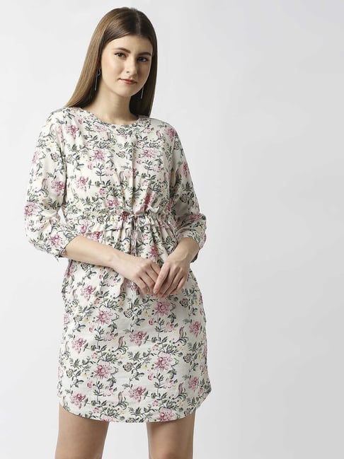 Pepe Jeans Multicolor Floral Print Dress