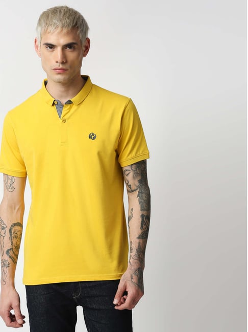 Pepe Jeans Yellow Regular Fit Polo T-Shirt