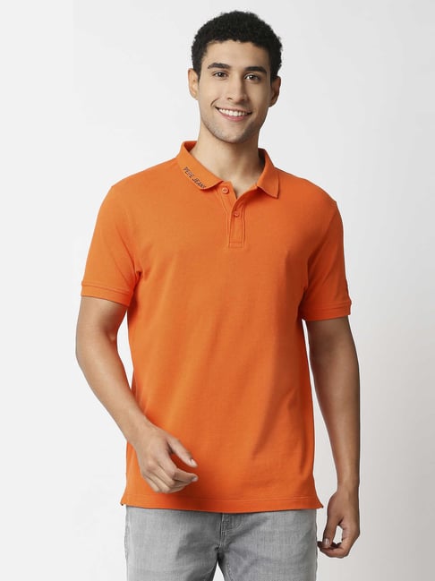 Pepe Jeans Orange Regular Fit Polo T-Shirt