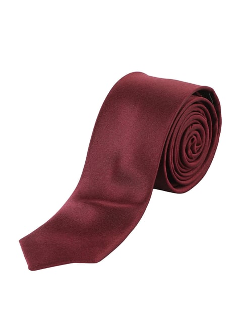Alvaro Castagnino Solid Wine Necktie