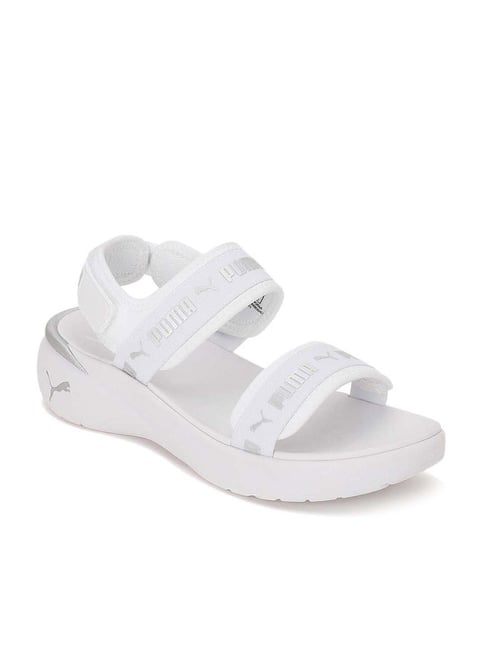 Puma Women's Sportie White Floater Sandals