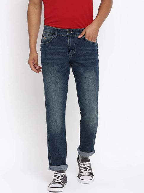 Wrangler Blue Slim Fit Low Rise Jeans