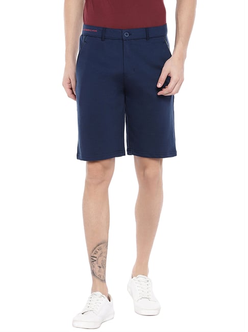 Sweet Dreams Dark Blue Regular Fit Shorts