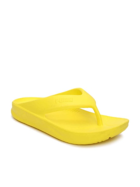 Buy Puma Men's Wave Flip Vibrant Yellow Flip Flops for Men at Best ...