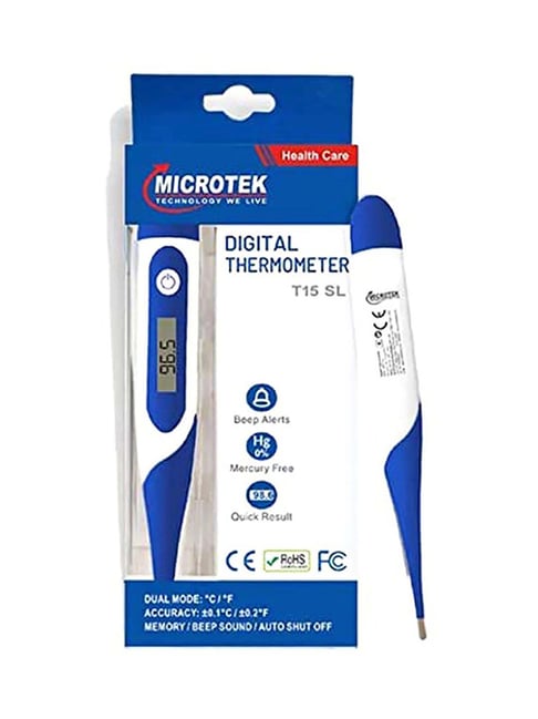 Microtek T15SL Digital Flexible Thermometer (Blue)