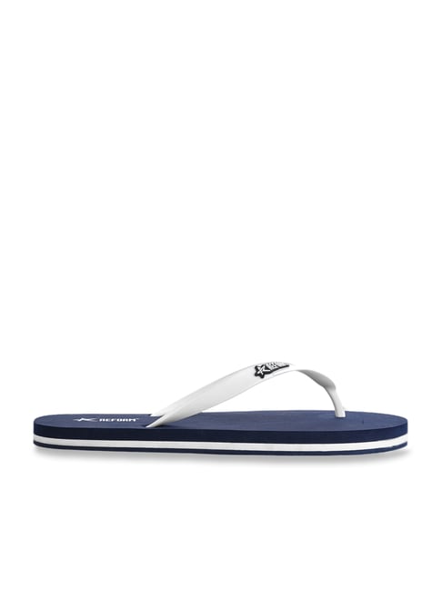 Buy Refoam Men s White Navy Flip Flops for Men at Best Price