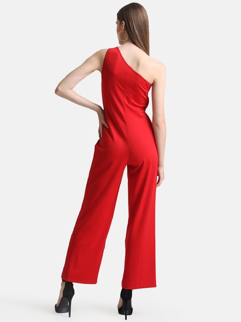 Buy Kazo Red One Shoulder Jumpsuit for Women's Online @ Tata CLiQ