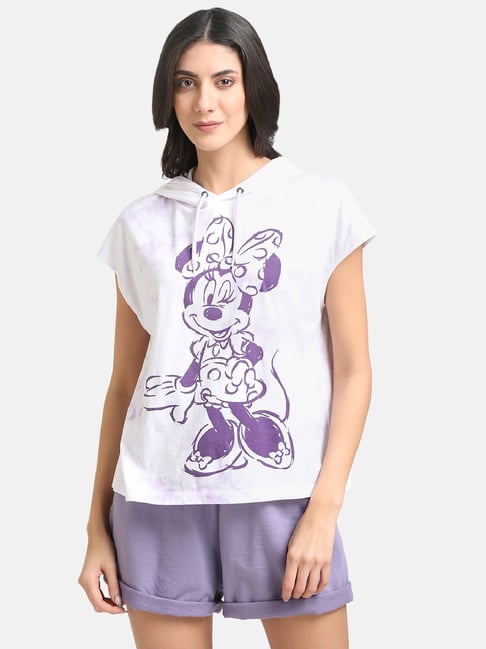 Kazo White Printed T-Shirt - Disney Collection