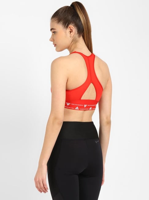 Buy Adidas Red Sports Bras for Women Online Tata CLiQ