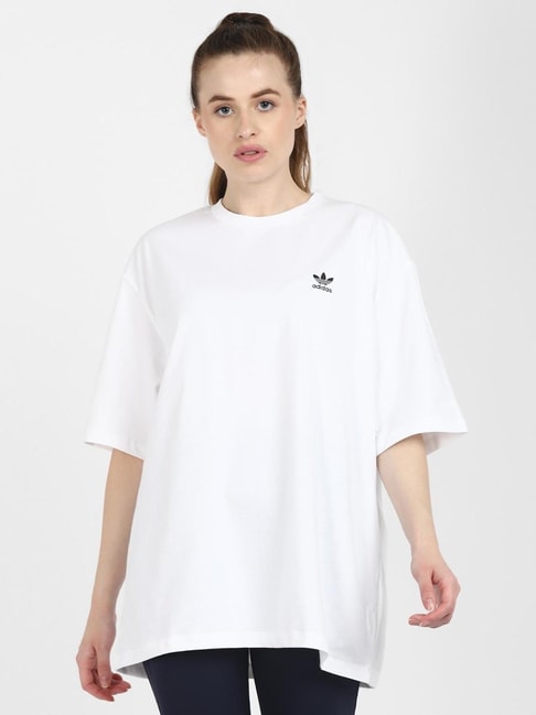 Adidas Originals White Graphic Print T-shirt Price in India