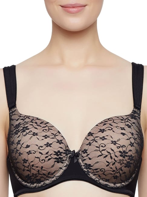 Buy Triumph Black Beauty-Full Lacy Charm Full Coverage Padded Bra For Women  Online @ Tata Cliq