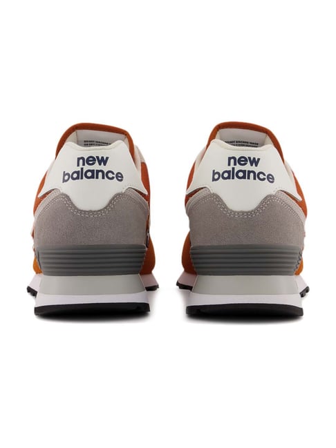 Buy New Balance Men's 574 Orange Casual Sneakers for Men at Best