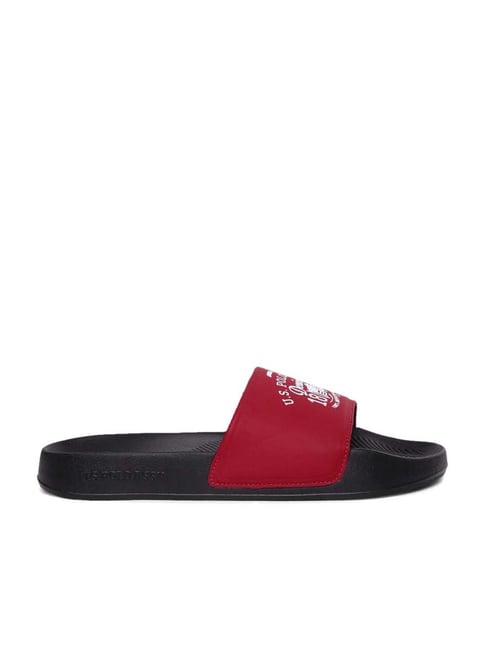 U S Polo Assn U.S. Polo Assn. Men's TOPLIN 4.0 Red Casual Sandals