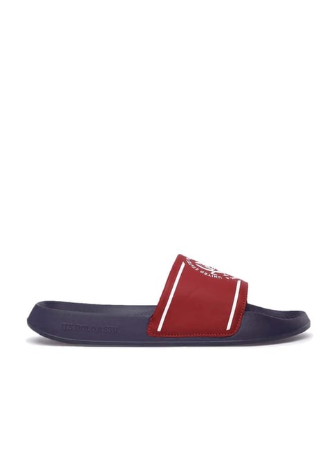 U S Polo Assn U.S. Polo Assn. Men's ZANE 3.0 Red Casual Sandals