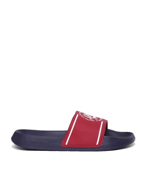 U S Polo Assn U.S. Polo Assn. Men's ZANE 4.0 Red Casual Sandals