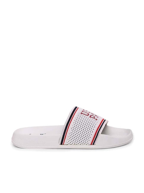 U S Polo Assn U.S. Polo Assn. Men's BREYTON 3.0 Off White Slides