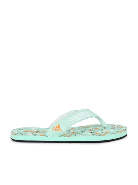 Adidas Women's CLOUDFOAM Ice Green Flip Flops