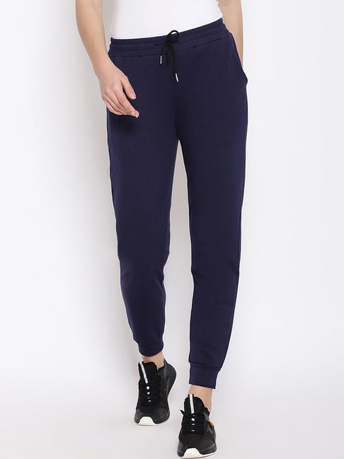 IKI CHIC Navy Mid Rise Joggers