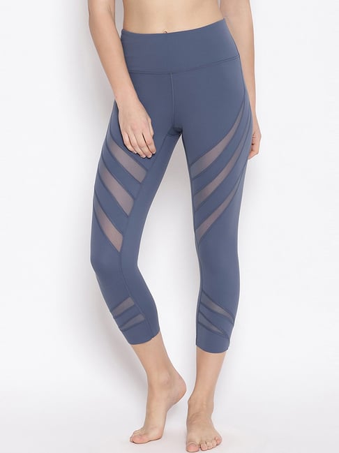 IKI CHIC Blue High Rise Leggings