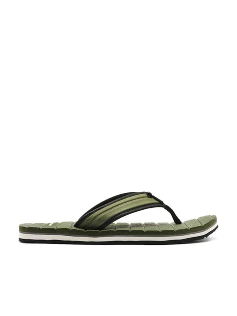 Khaki green flip flops hot sale