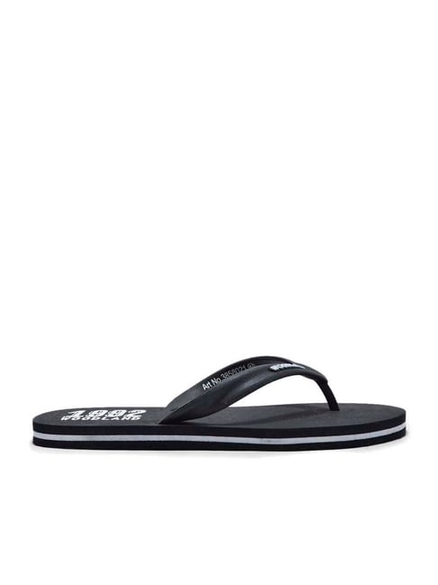 Woodland Men's Black Flip Flops-picture-29
